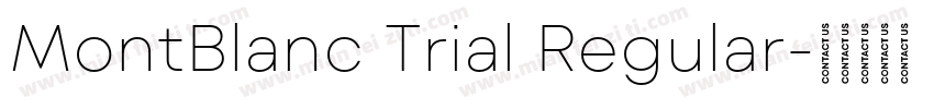 MontBlanc Trial Regular字体转换
